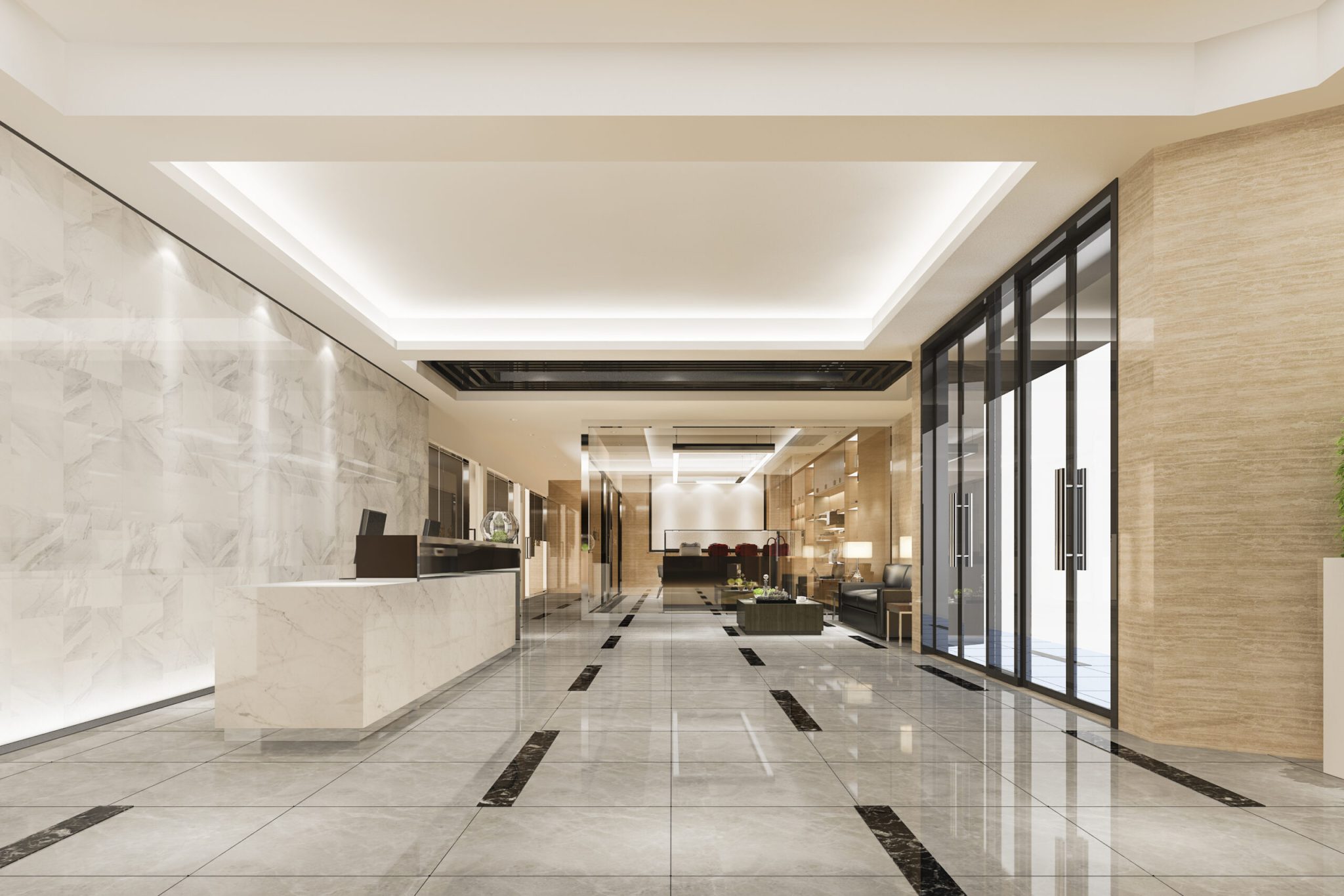 Commercial tilework